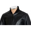 SALE - RTX Aviator Black Leather Casual Bomber Jacket